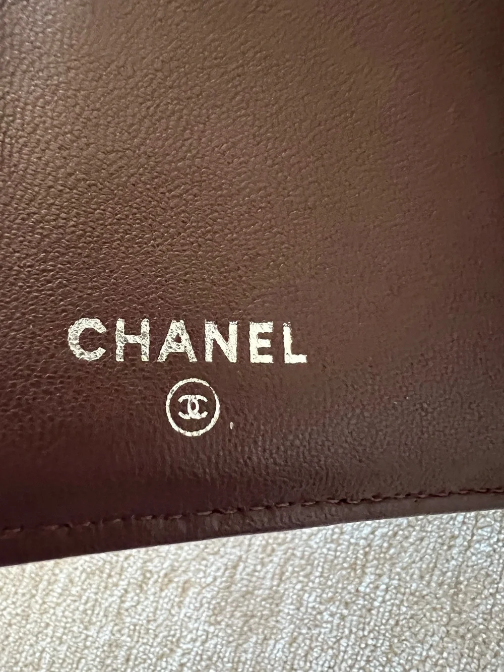 Chanel Classic Long Flap Wallet Lambskin Authentic Good Condition